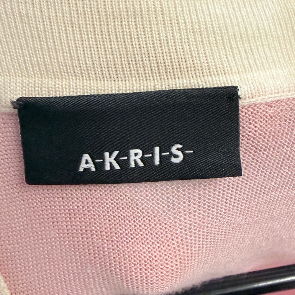 Akris V neck wool/silk top 12 - Picture 10 of 12
